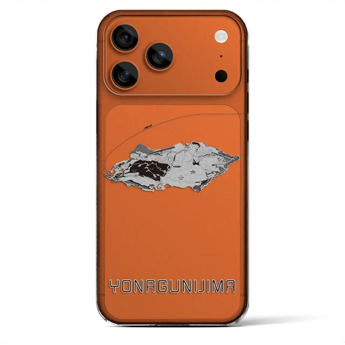 【与那国島(沖縄県)】地図柄iPhoneケース(クリアタイプ)