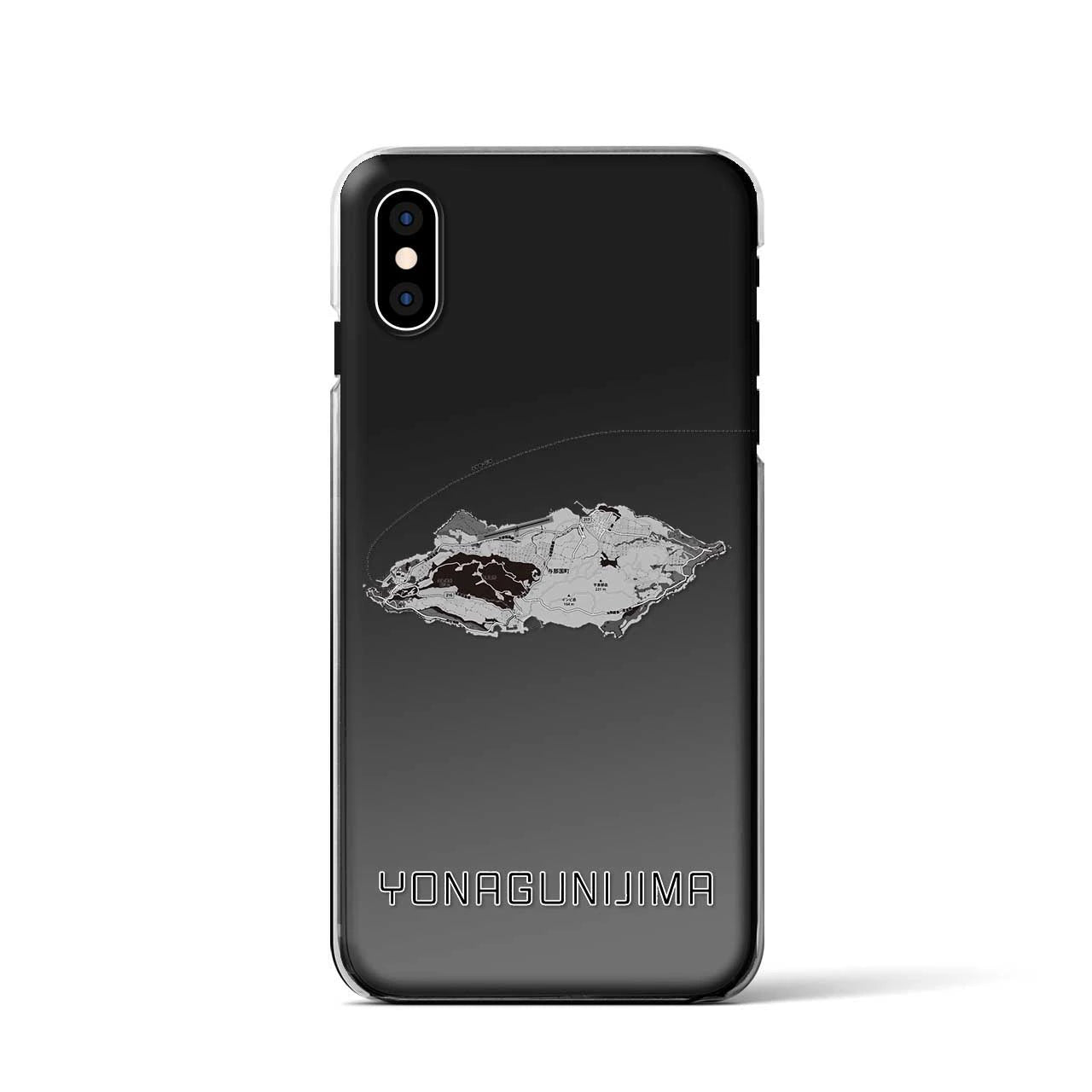 【与那国島(沖縄県)】地図柄iPhoneケース(クリアタイプ)