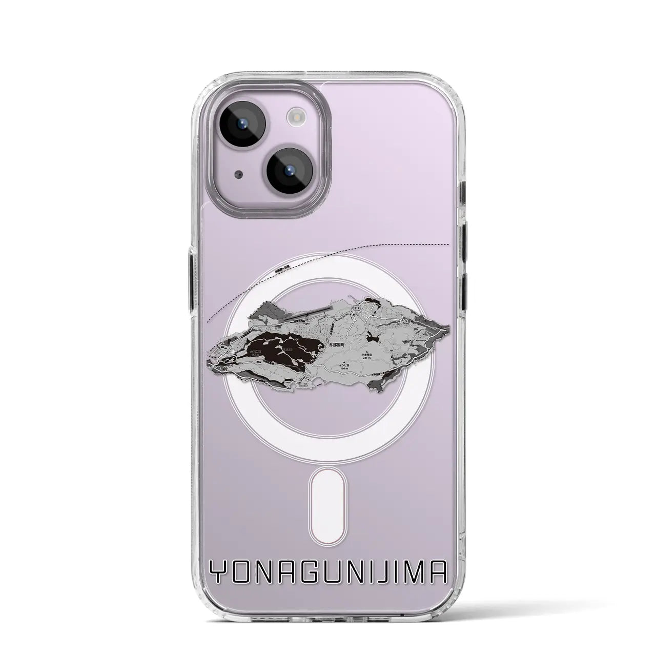 【与那国島(沖縄県)】地図柄iPhoneケース(MagSafeタイプ)