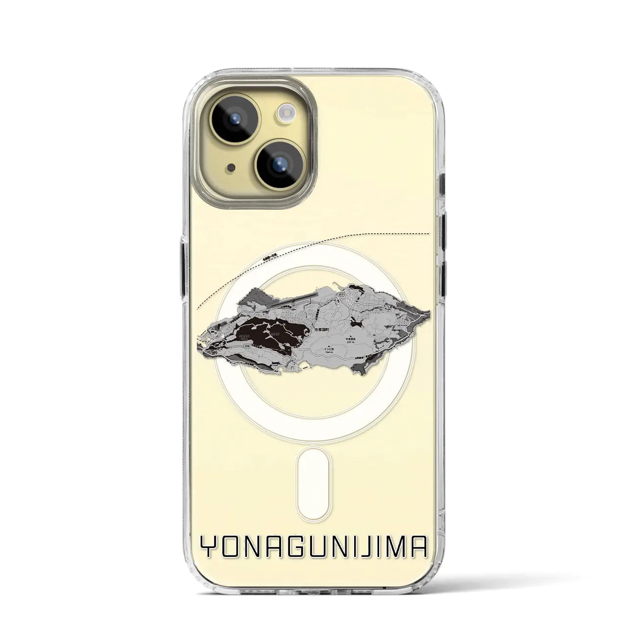 【与那国島(沖縄県)】地図柄iPhoneケース(MagSafeタイプ)