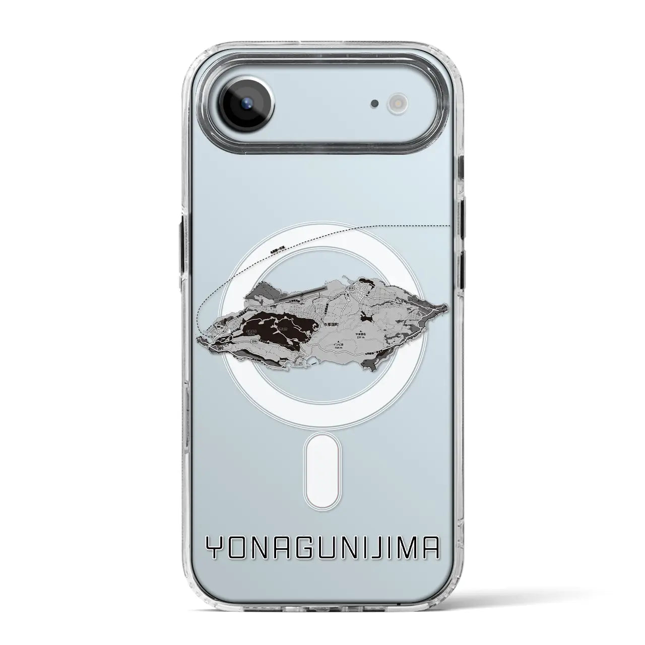 【与那国島(沖縄県)】地図柄iPhoneケース(MagSafeタイプ)
