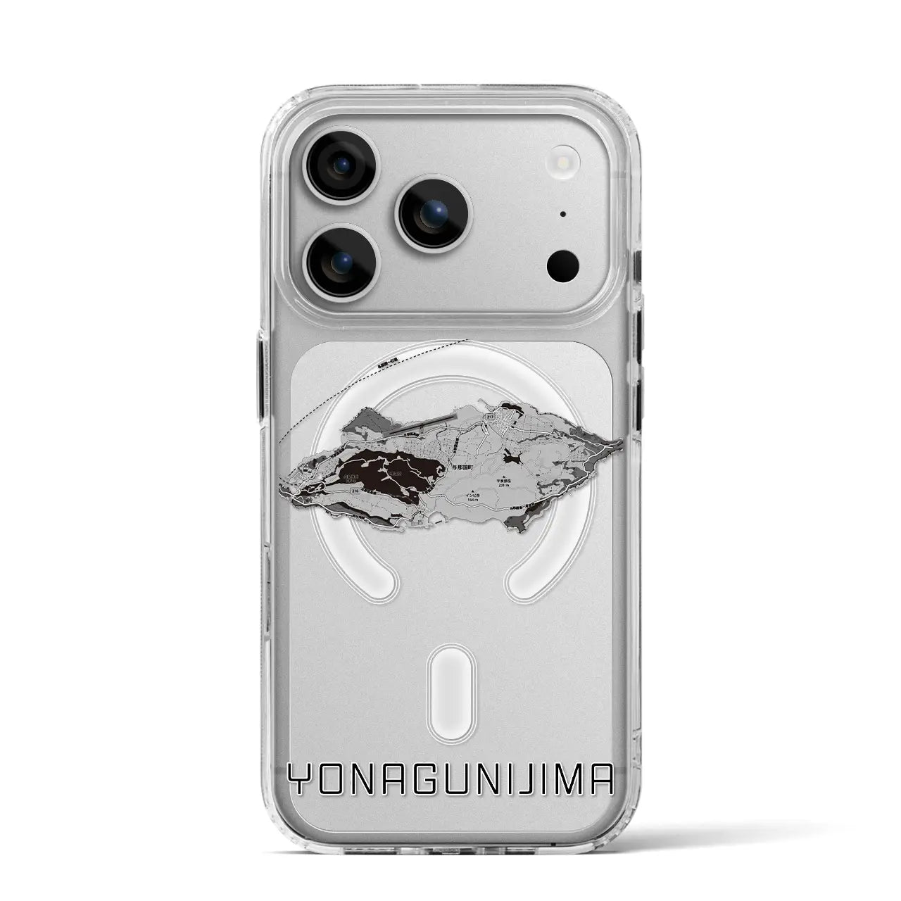 【与那国島(沖縄県)】地図柄iPhoneケース(MagSafeタイプ)