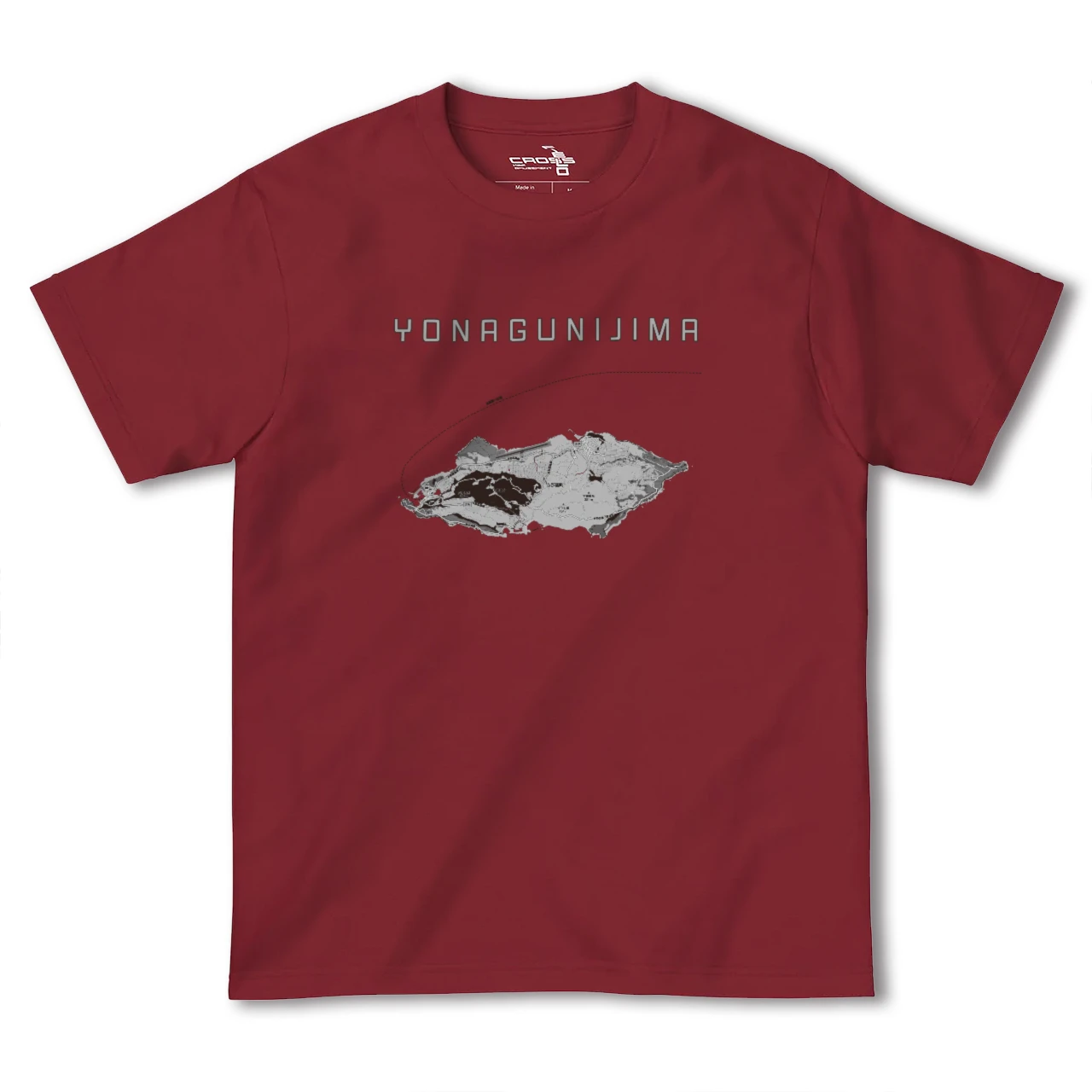 【与那国島(沖縄県)】地図柄ヘビーウェイトTシャツ