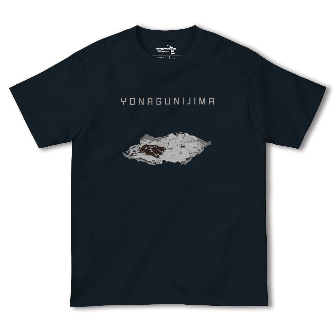 【与那国島(沖縄県)】地図柄ヘビーウェイトTシャツ