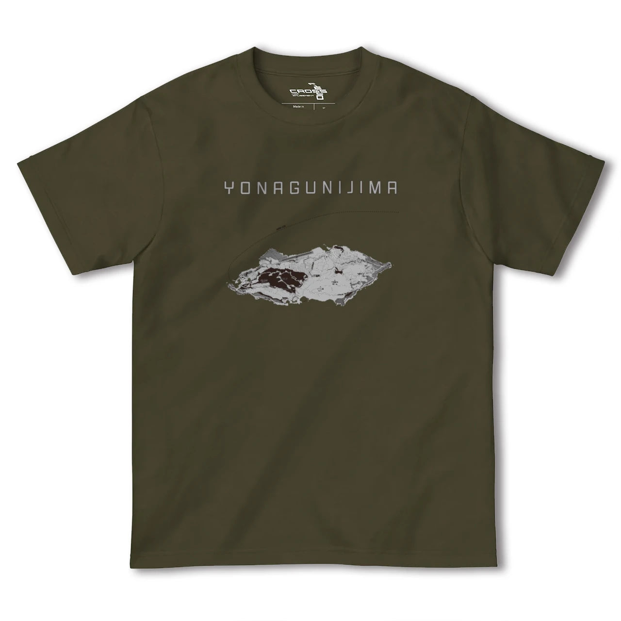 【与那国島(沖縄県)】地図柄ヘビーウェイトTシャツ
