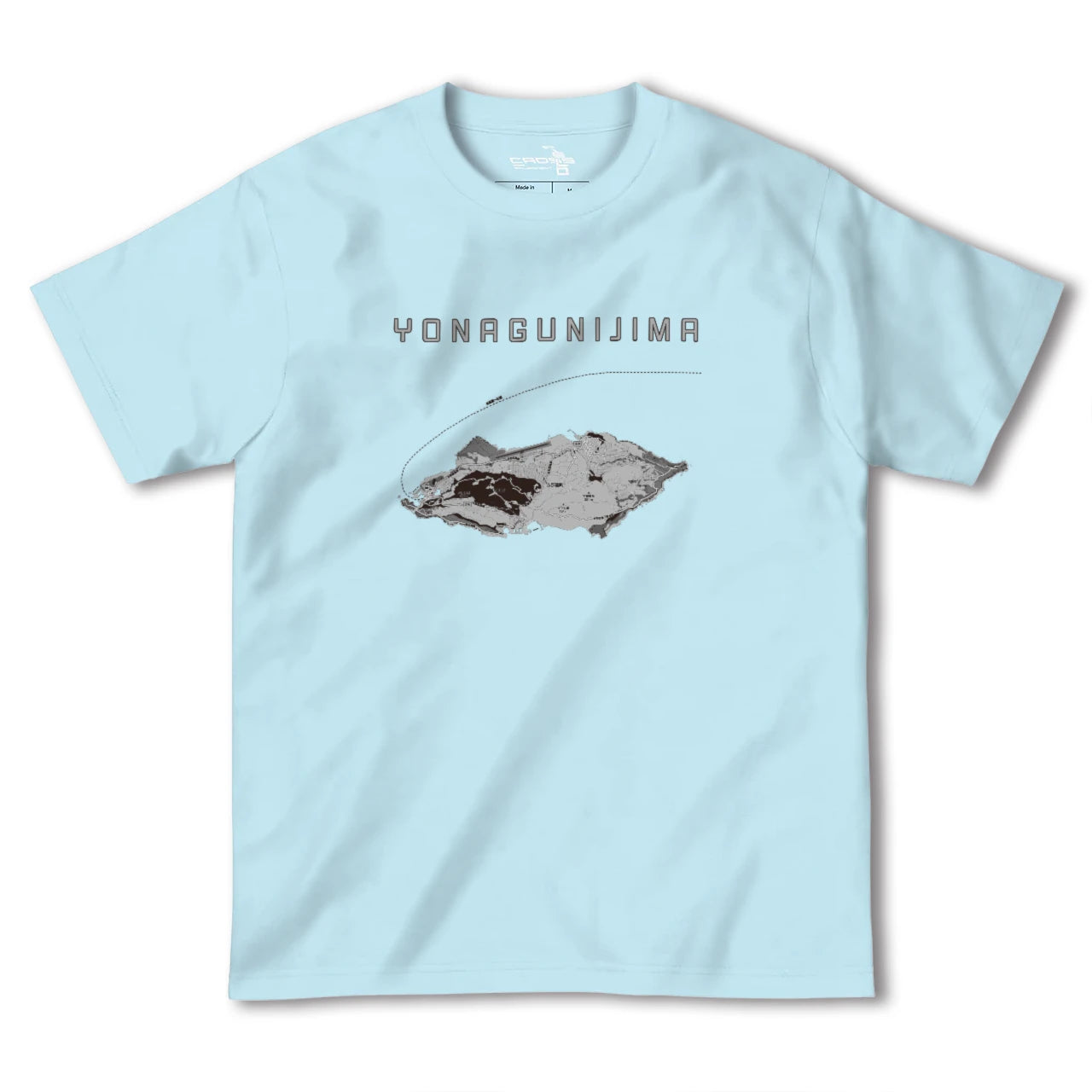 【与那国島(沖縄県)】地図柄ヘビーウェイトTシャツ