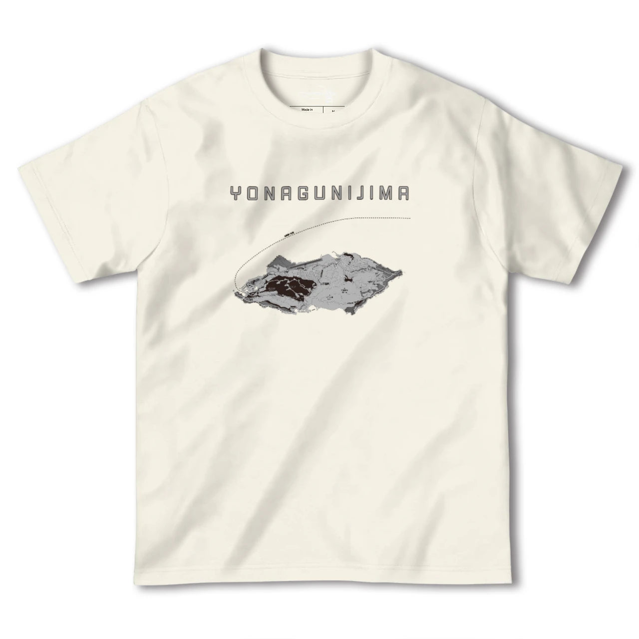 【与那国島(沖縄県)】地図柄ヘビーウェイトTシャツ