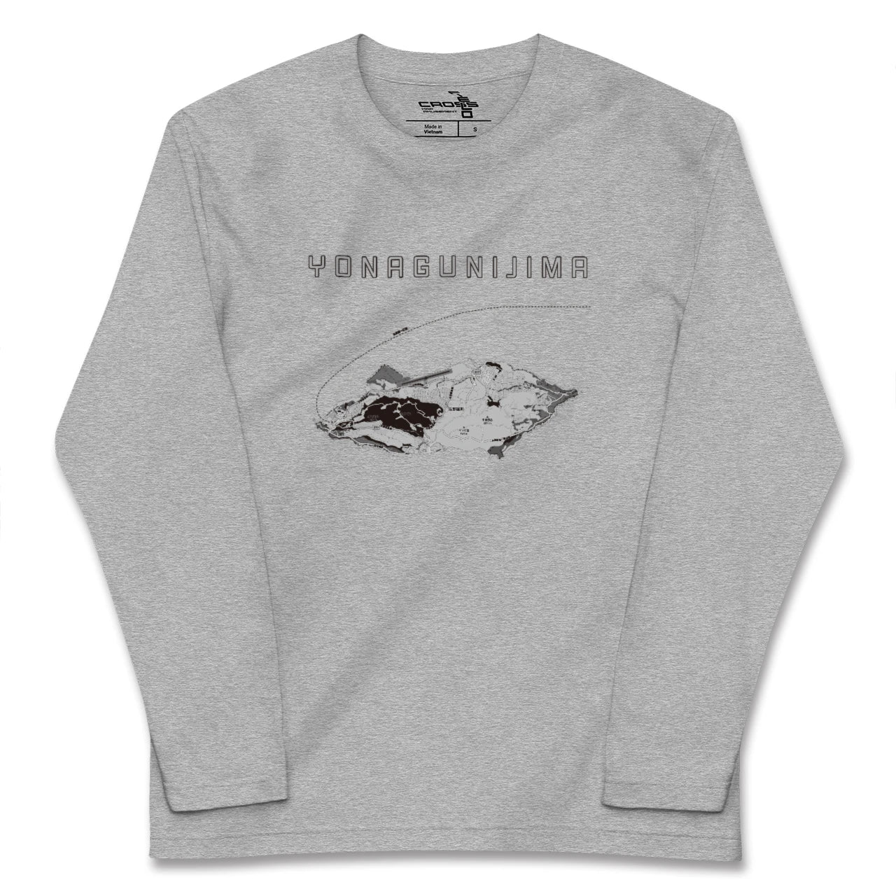 【与那国島(沖縄県)】地図柄ロングスリーブTシャツ