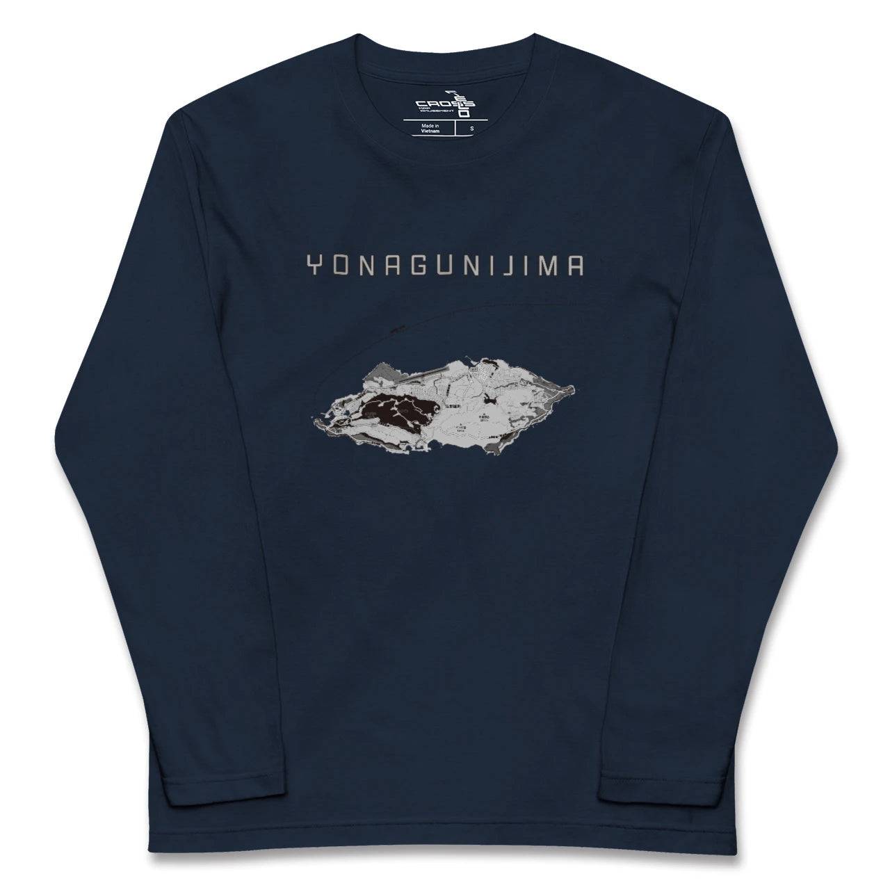 【与那国島(沖縄県)】地図柄ロングスリーブTシャツ