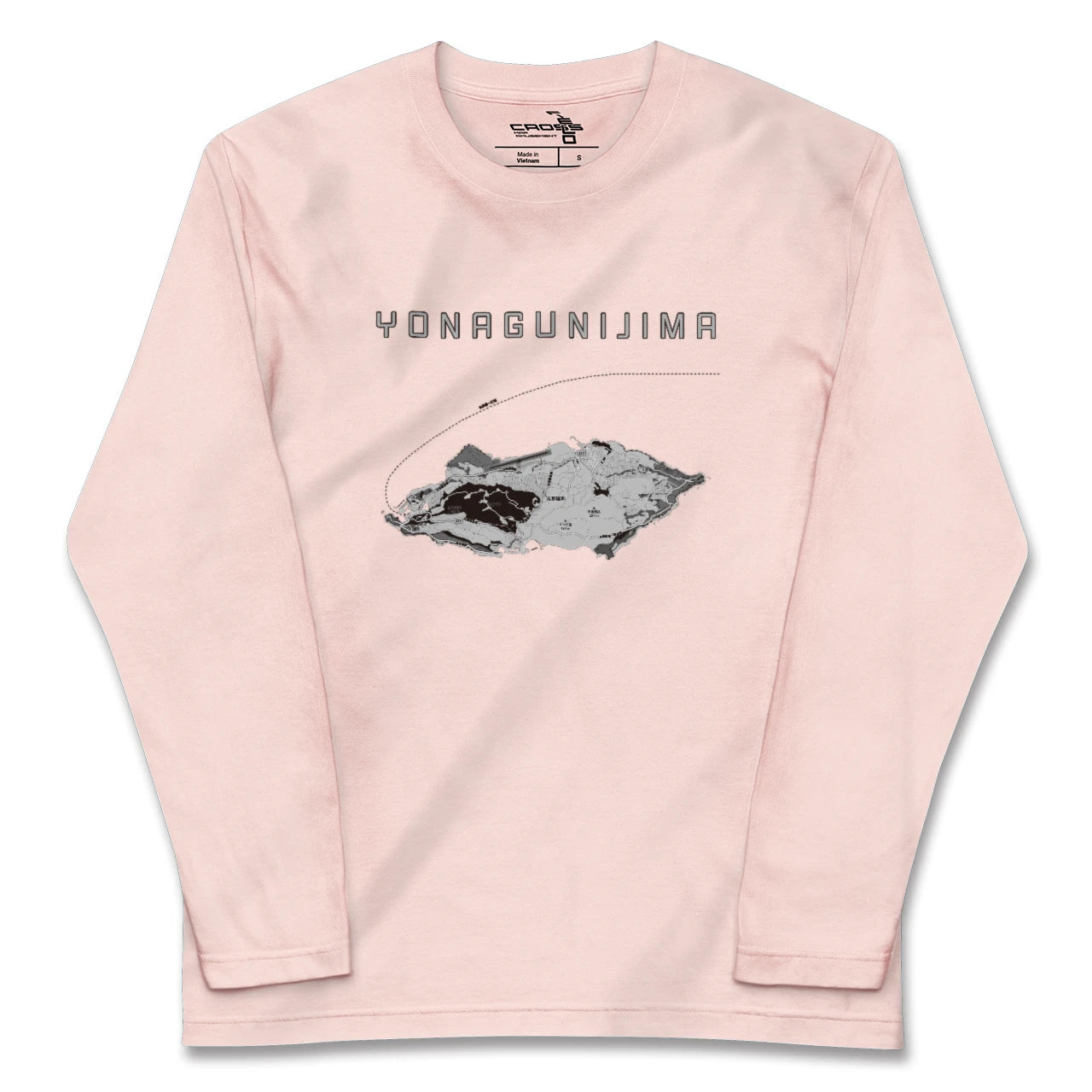 【与那国島(沖縄県)】地図柄ロングスリーブTシャツ