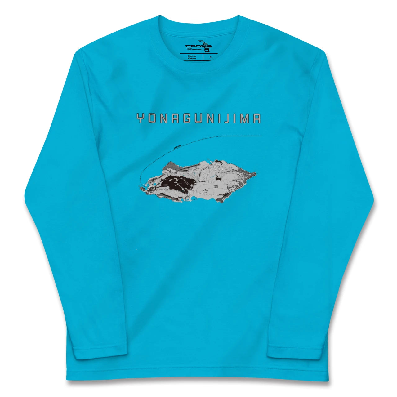 【与那国島(沖縄県)】地図柄ロングスリーブTシャツ