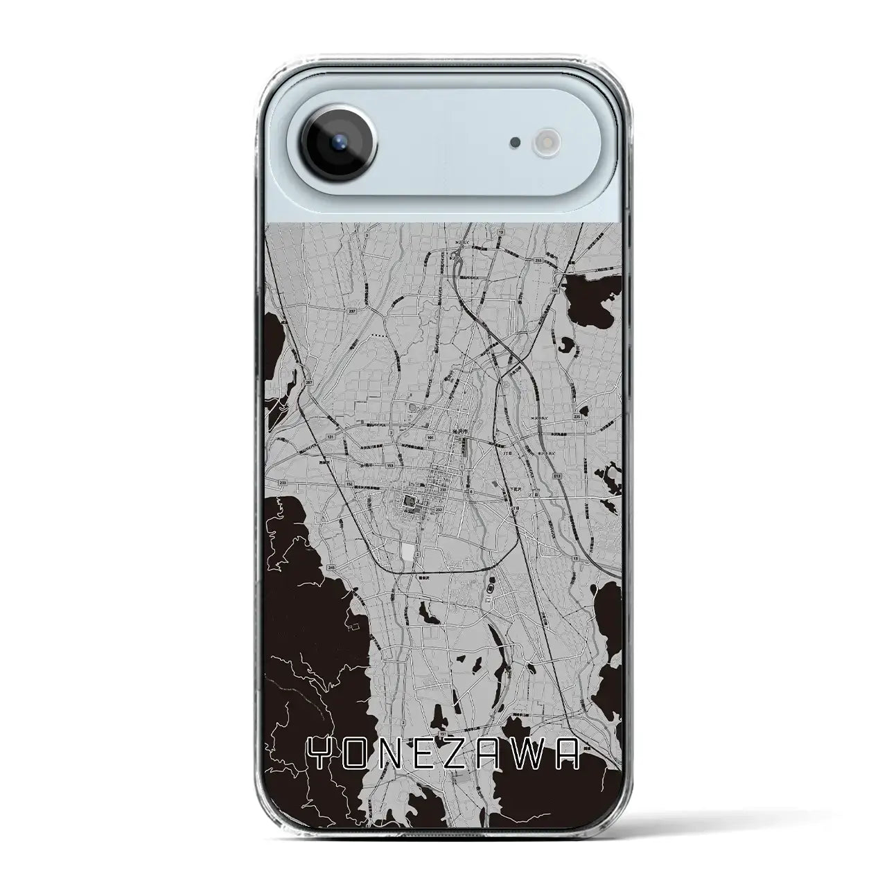 【米沢(山形県)】地図柄iPhoneケース(クリアタイプ)