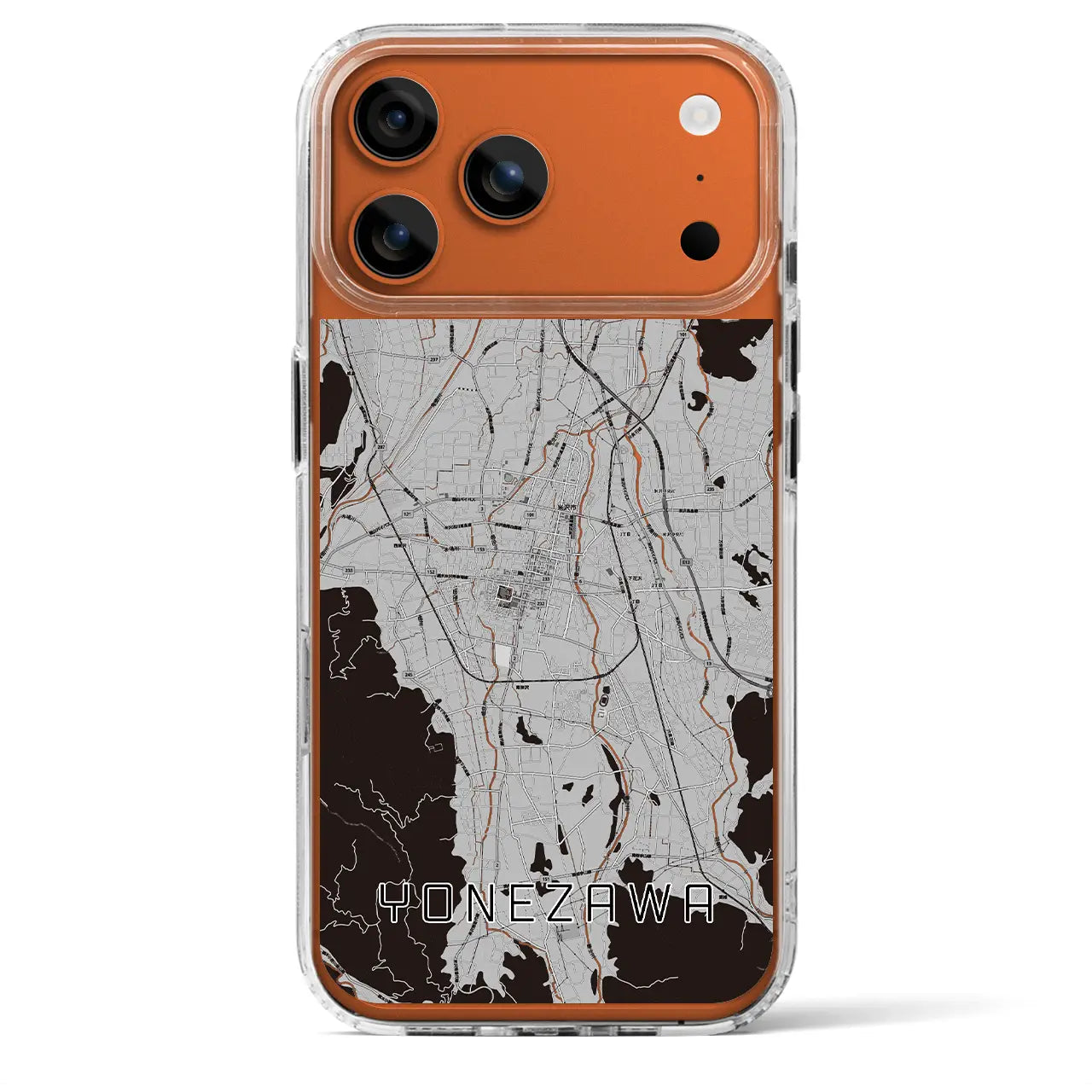 【米沢(山形県)】地図柄iPhoneケース(MagSafeタイプ)