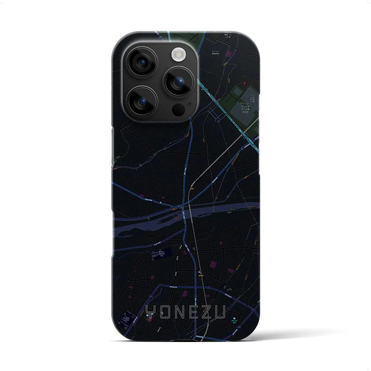 【米津(愛知県)】地図柄iPhoneケース(バックカバータイプ)