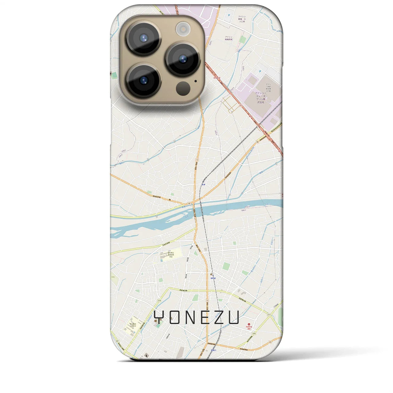 【米津(愛知県)】地図柄iPhoneケース(バックカバータイプ)