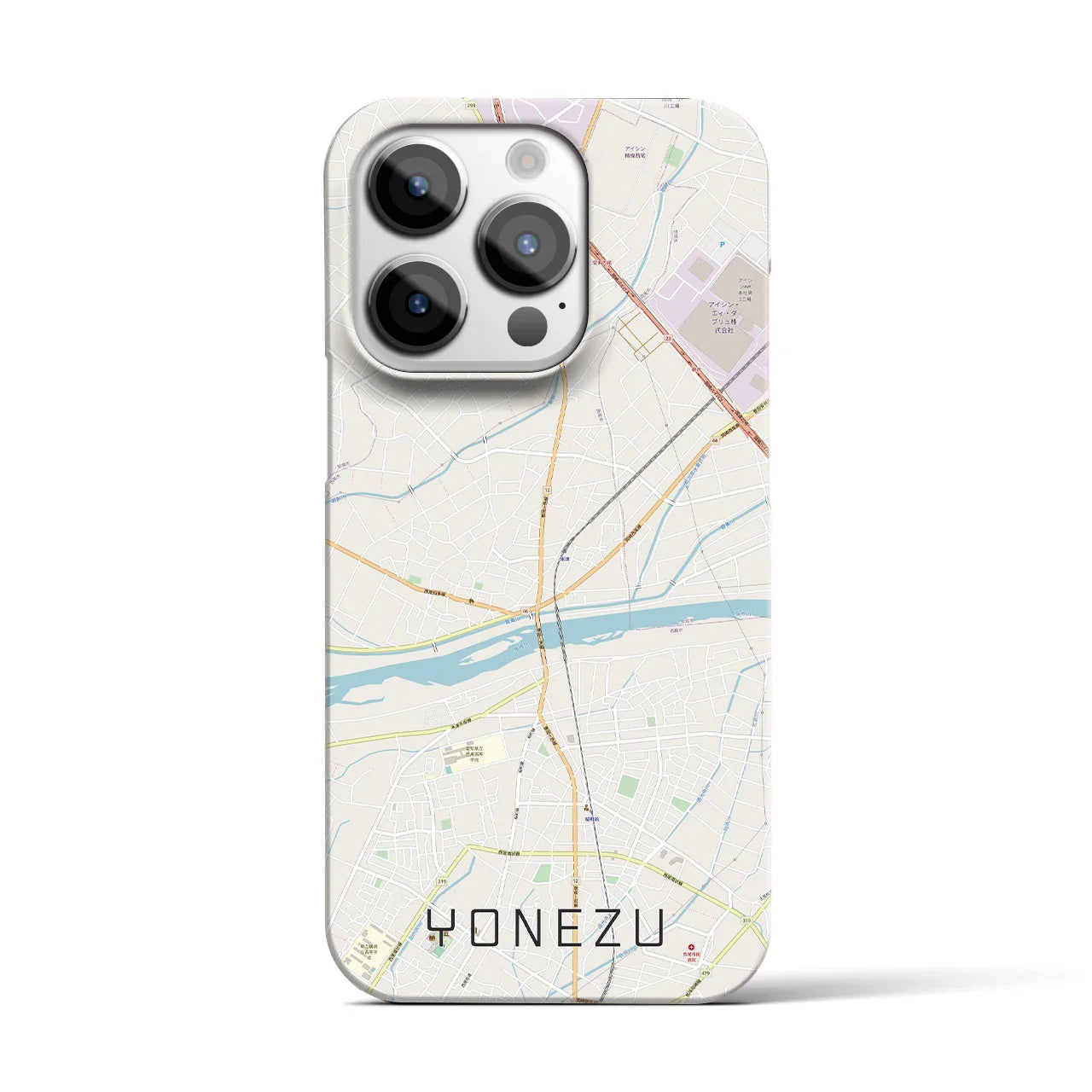 【米津(愛知県)】地図柄iPhoneケース(バックカバータイプ)