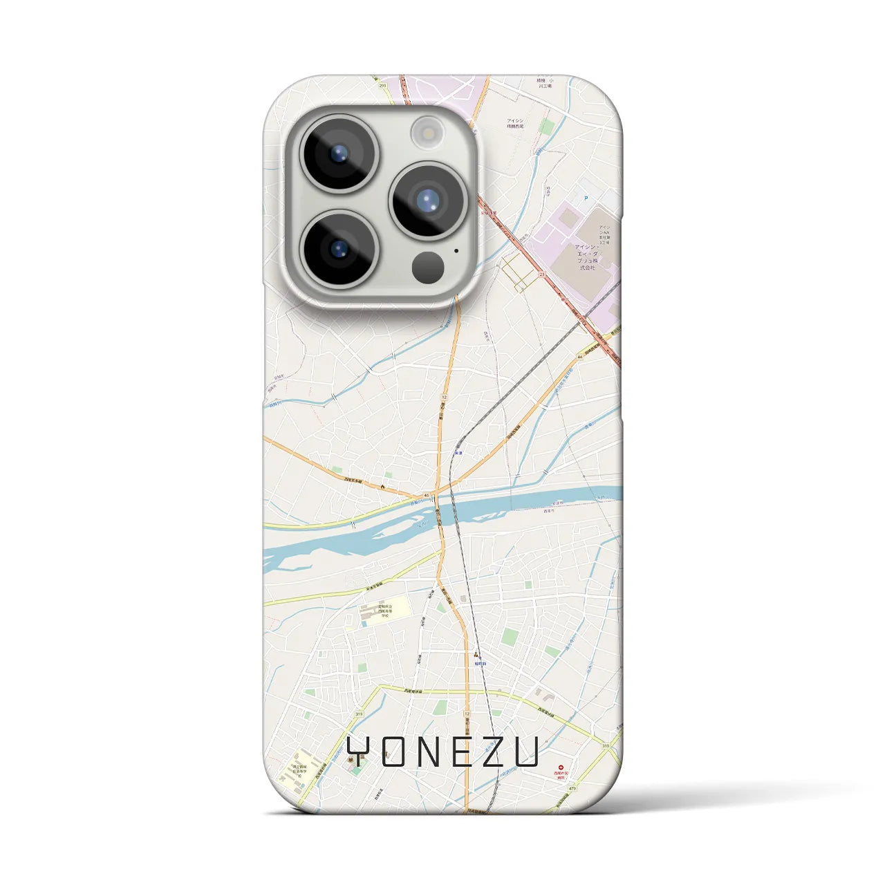 【米津(愛知県)】地図柄iPhoneケース(バックカバータイプ)