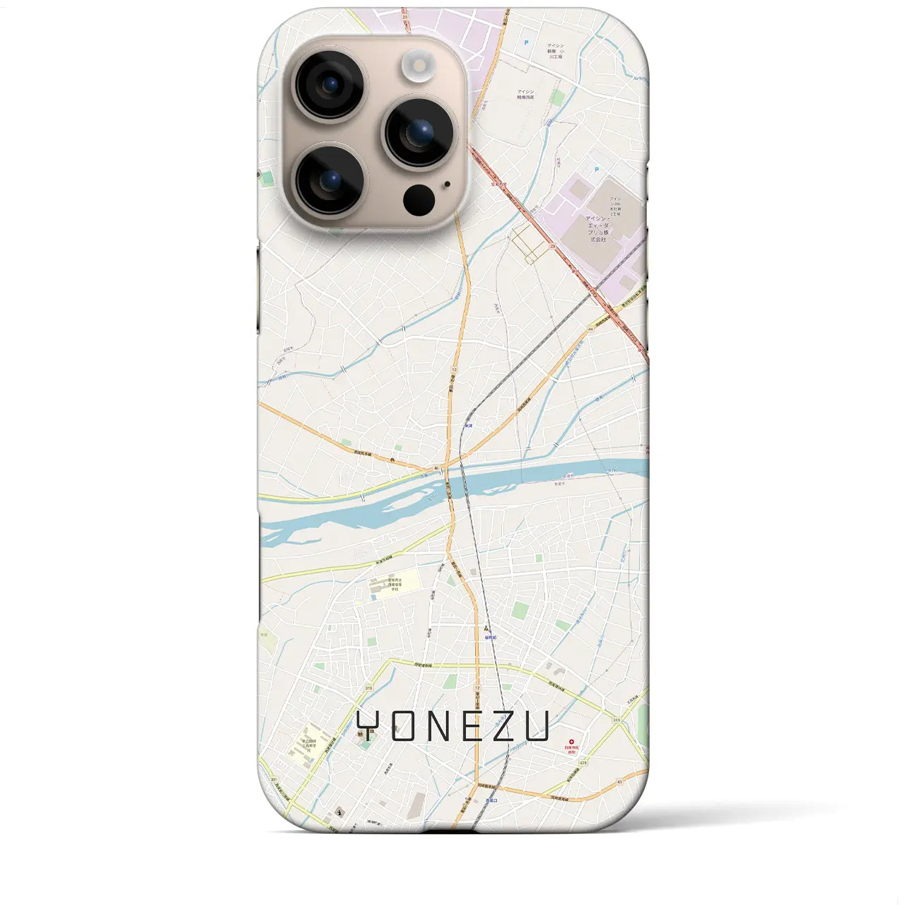 【米津(愛知県)】地図柄iPhoneケース(バックカバータイプ)