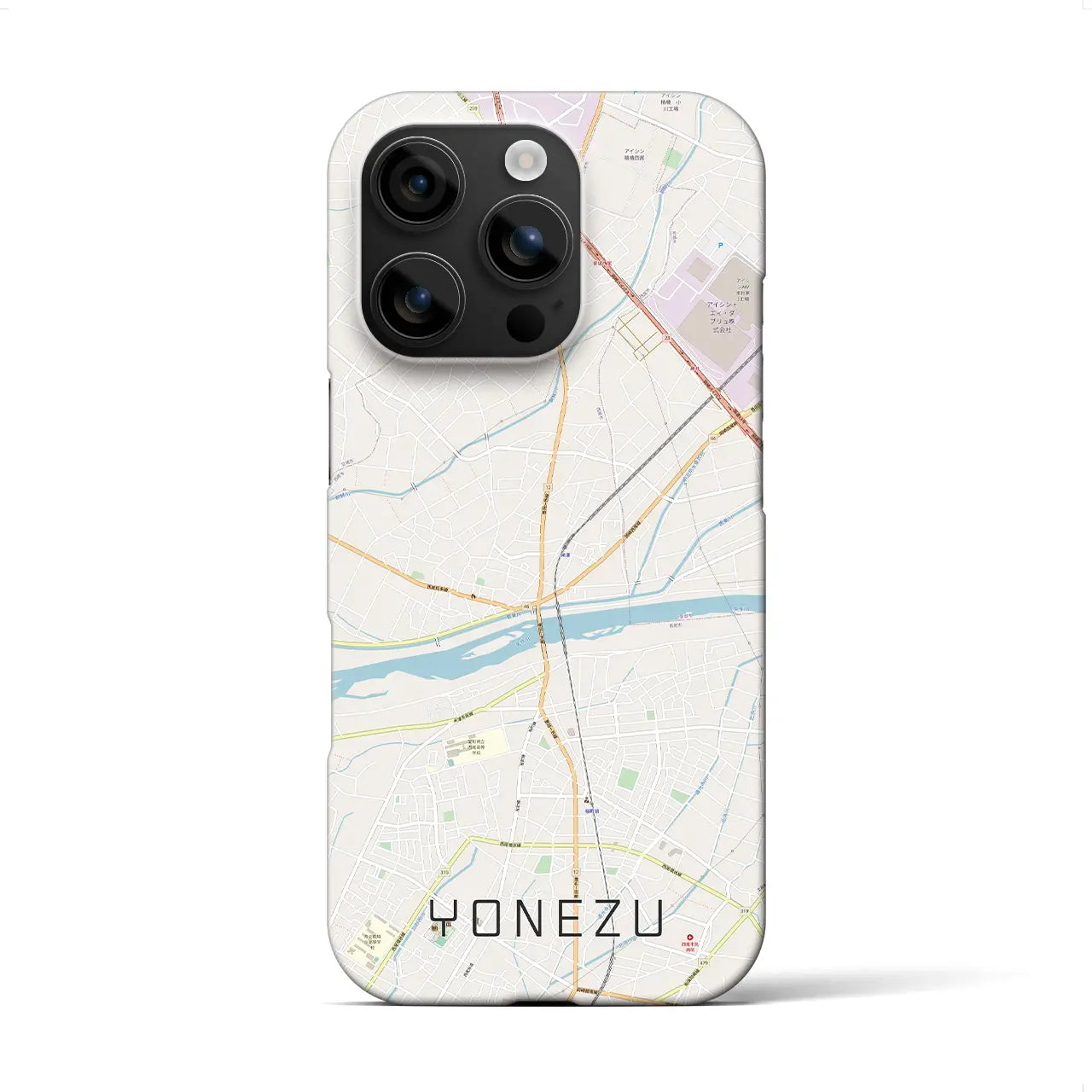 【米津(愛知県)】地図柄iPhoneケース(バックカバータイプ)