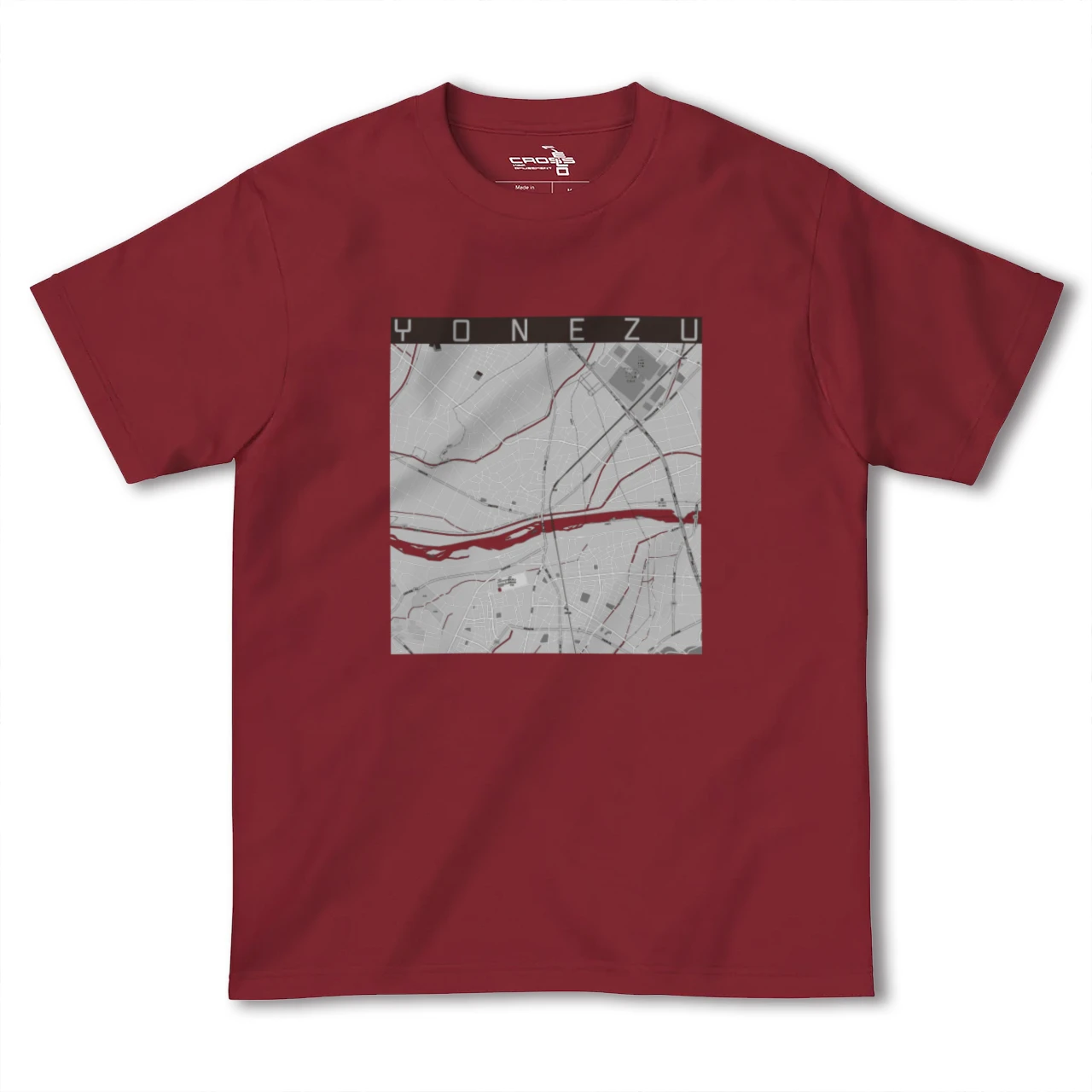 【米津(愛知県)】地図柄ヘビーウェイトTシャツ