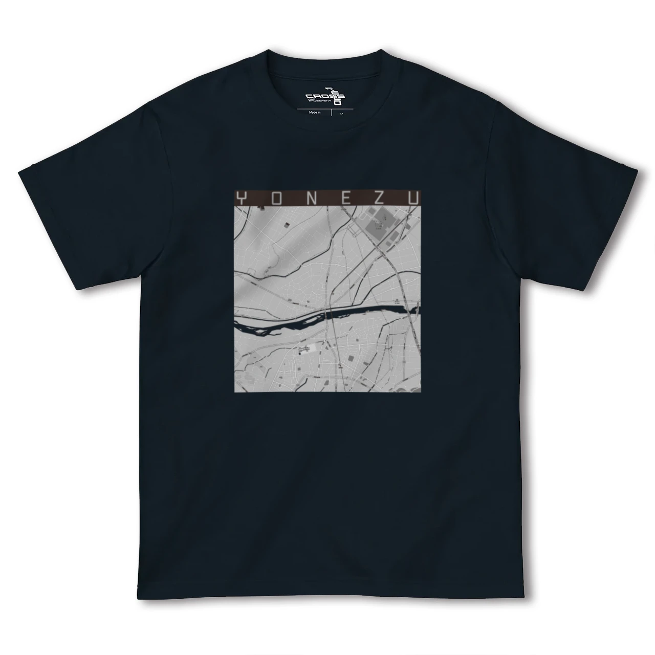 【米津(愛知県)】地図柄ヘビーウェイトTシャツ