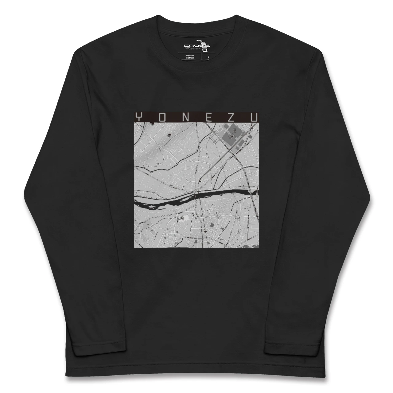 【米津(愛知県)】地図柄ロングスリーブTシャツ