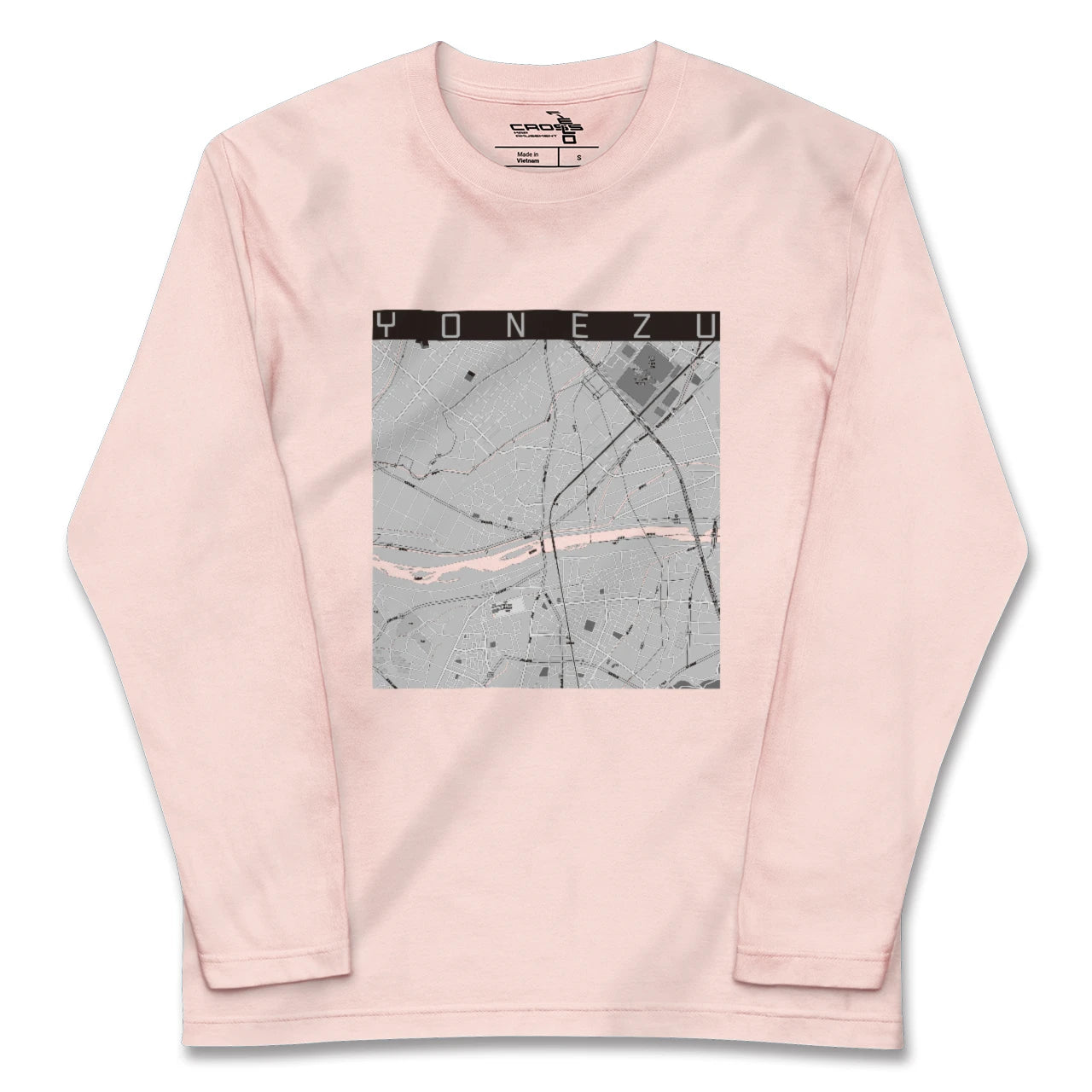 【米津(愛知県)】地図柄ロングスリーブTシャツ