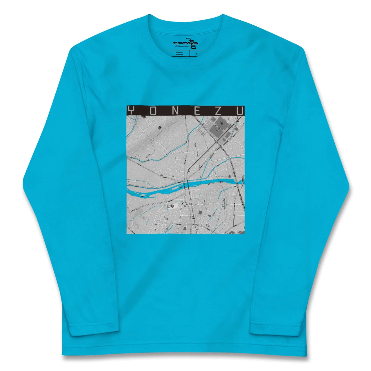 【米津(愛知県)】地図柄ロングスリーブTシャツ