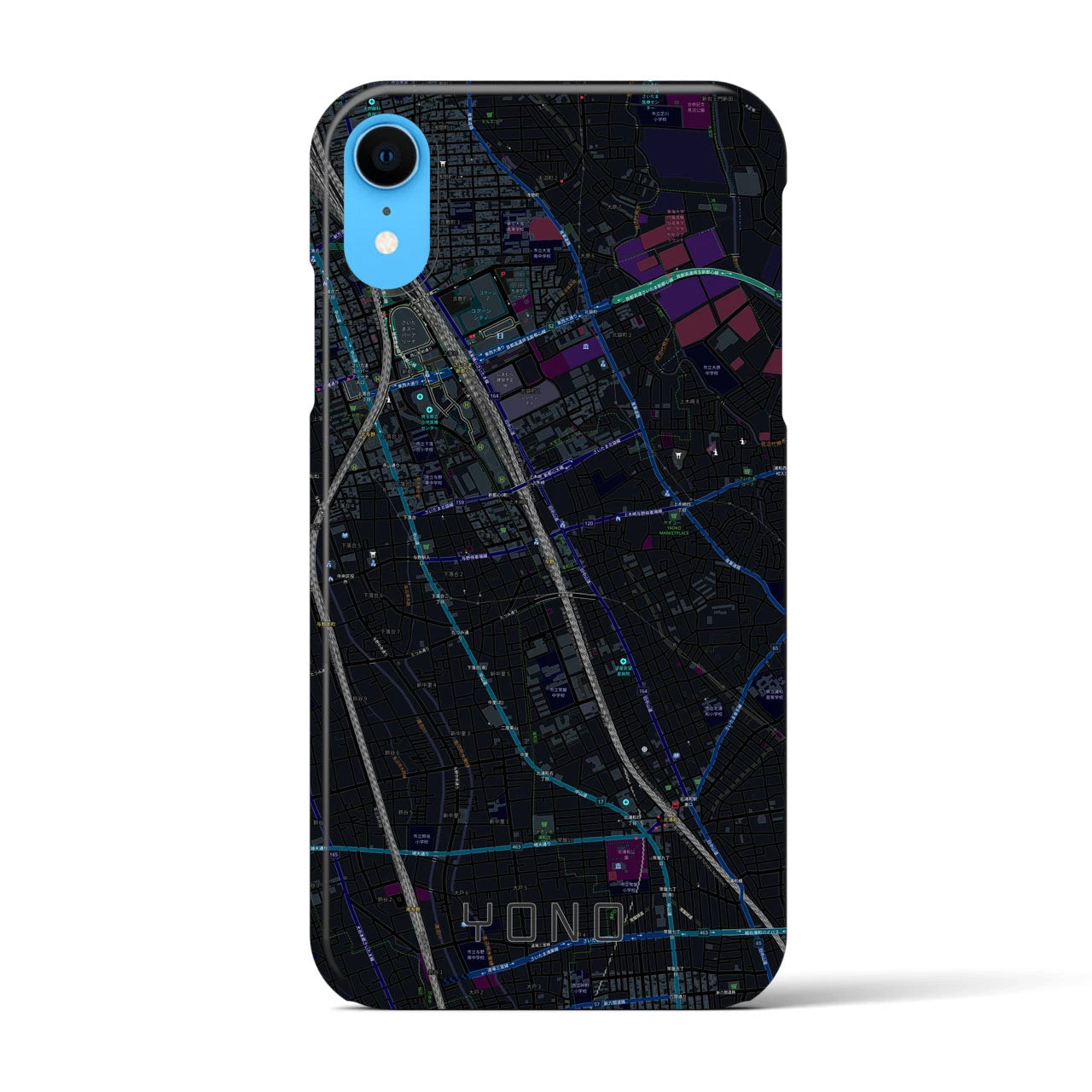 【与野(埼玉県)】地図柄iPhoneケース(バックカバータイプ)