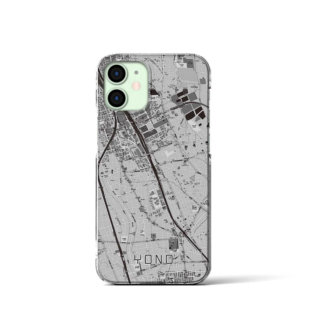 【与野(埼玉県)】地図柄iPhoneケース(クリアタイプ)