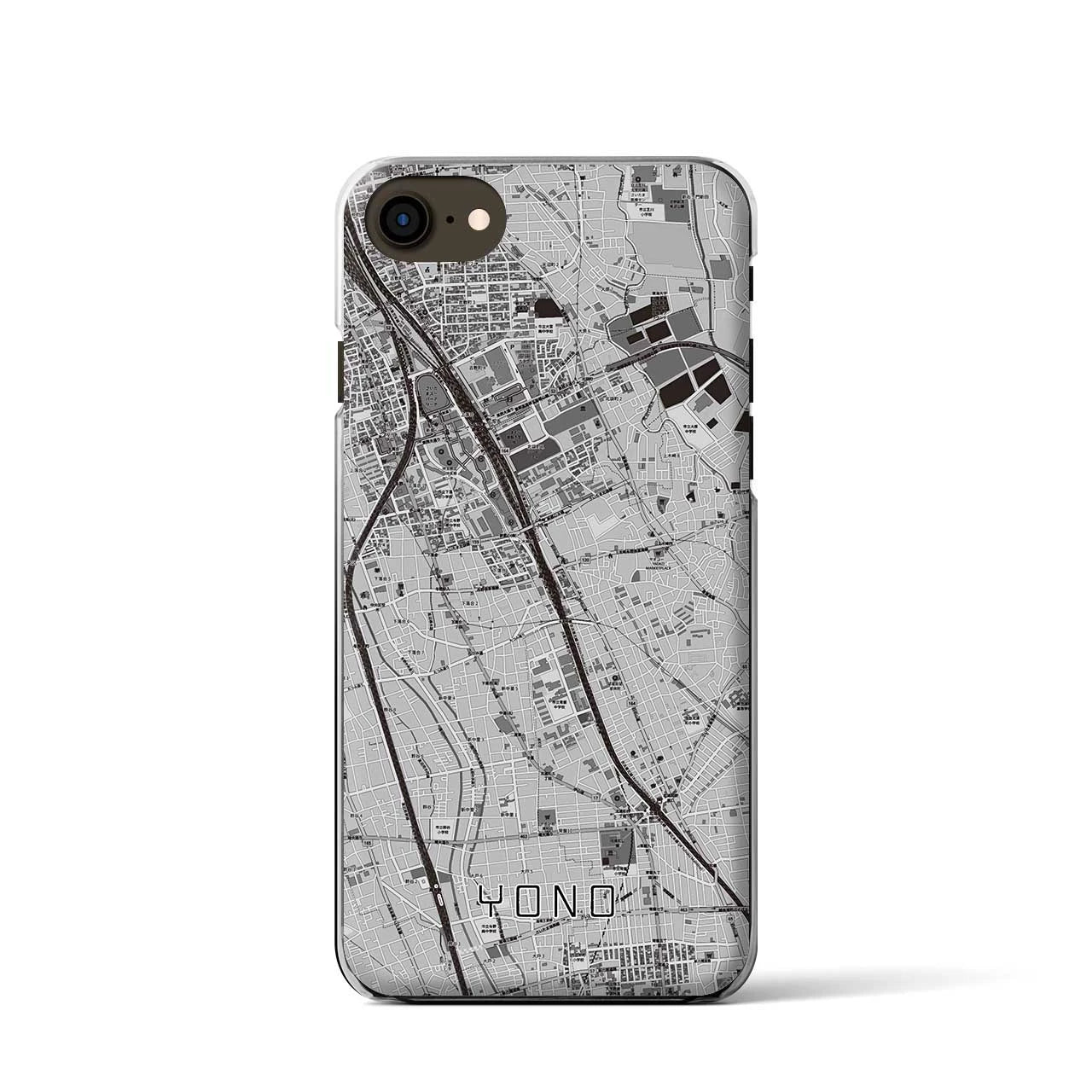 【与野(埼玉県)】地図柄iPhoneケース(クリアタイプ)