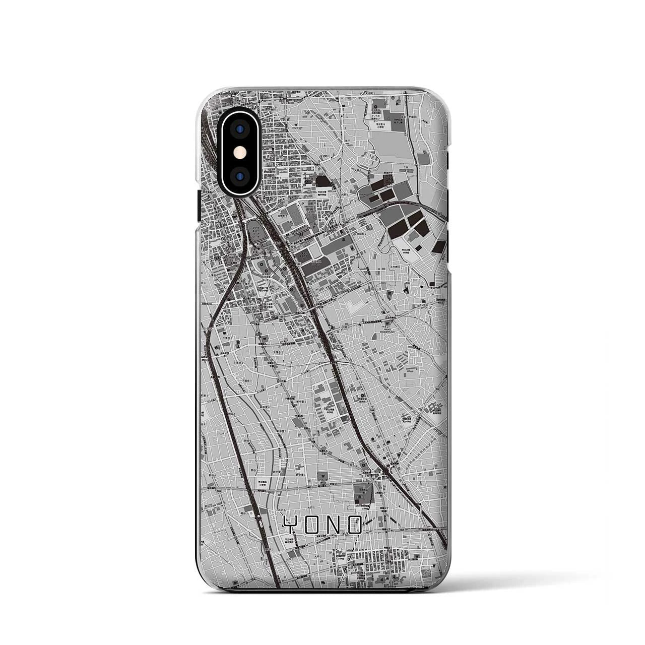 【与野(埼玉県)】地図柄iPhoneケース(クリアタイプ)