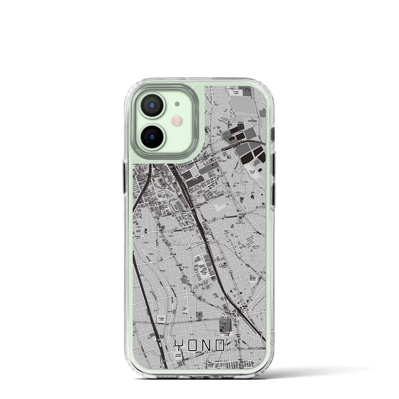 【与野(埼玉県)】地図柄iPhoneケース(MagSafeタイプ)