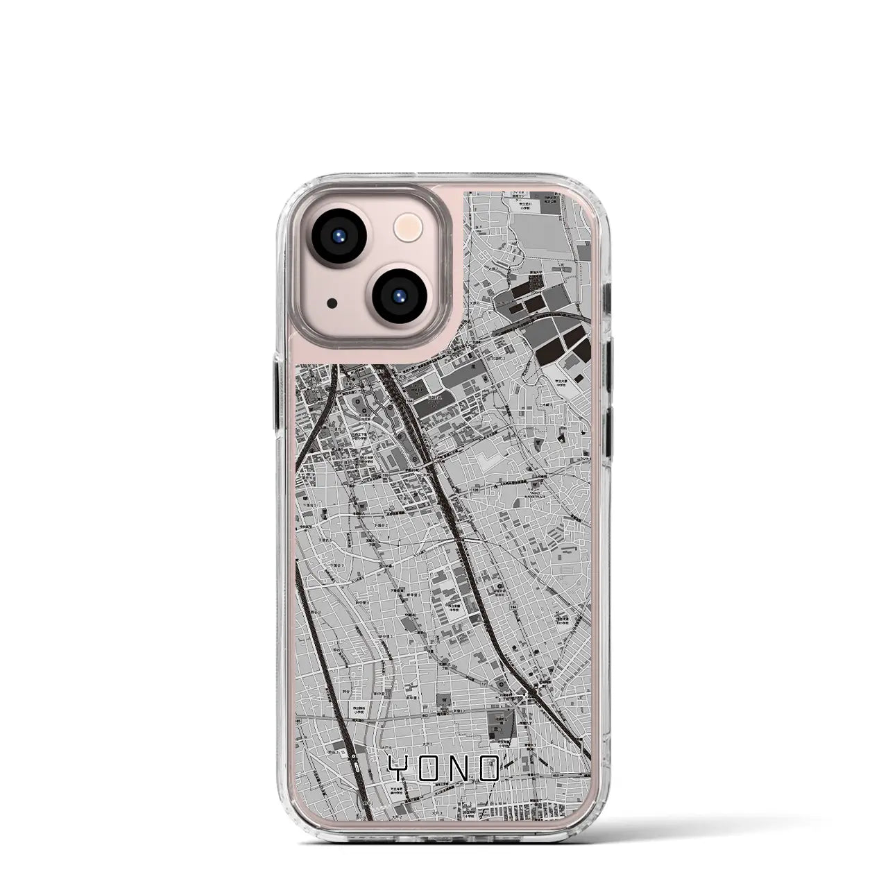 【与野(埼玉県)】地図柄iPhoneケース(MagSafeタイプ)