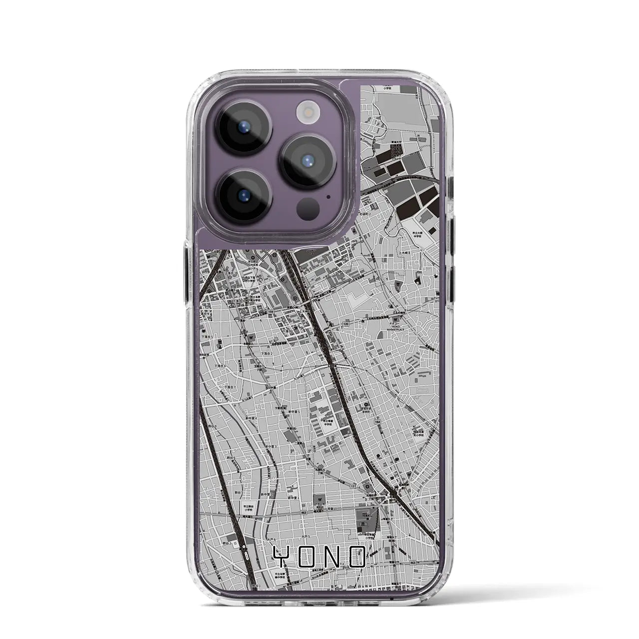 【与野(埼玉県)】地図柄iPhoneケース(MagSafeタイプ)