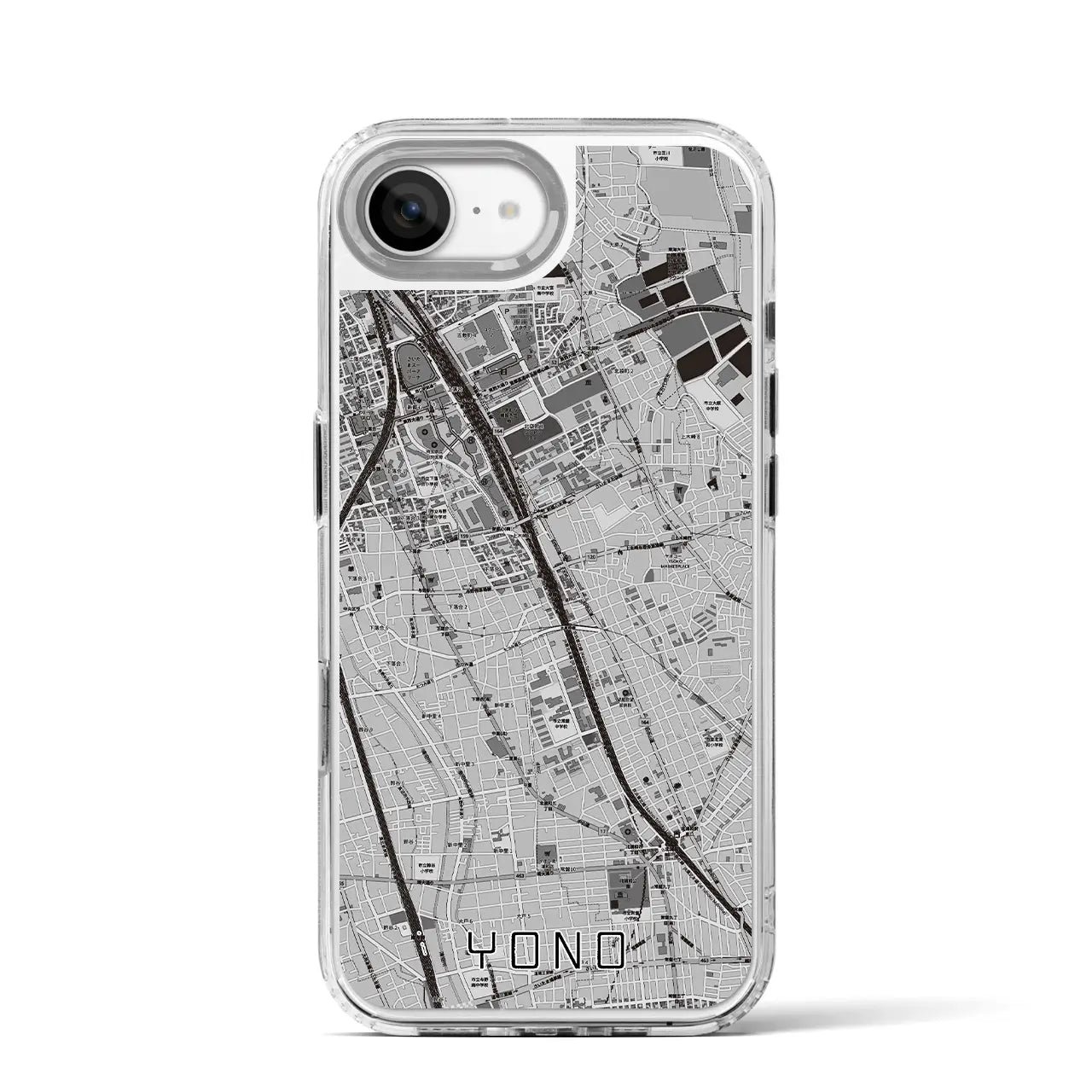 【与野(埼玉県)】地図柄iPhoneケース(MagSafeタイプ)