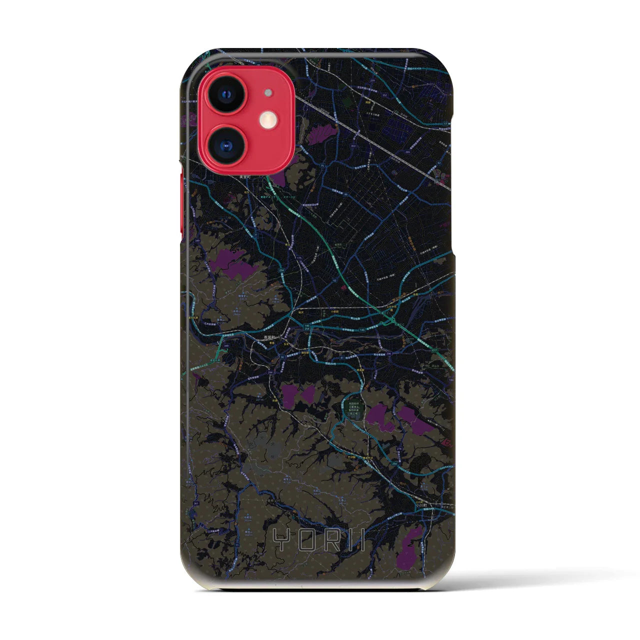 【寄居(埼玉県)】地図柄iPhoneケース(バックカバータイプ)