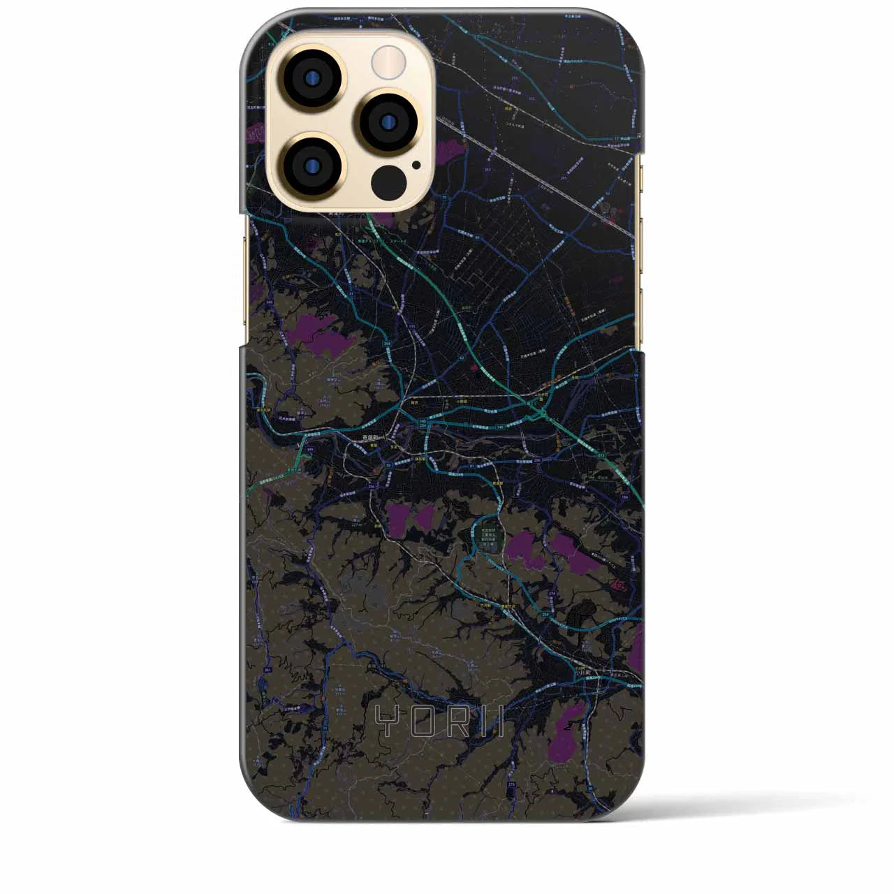 【寄居(埼玉県)】地図柄iPhoneケース(バックカバータイプ)