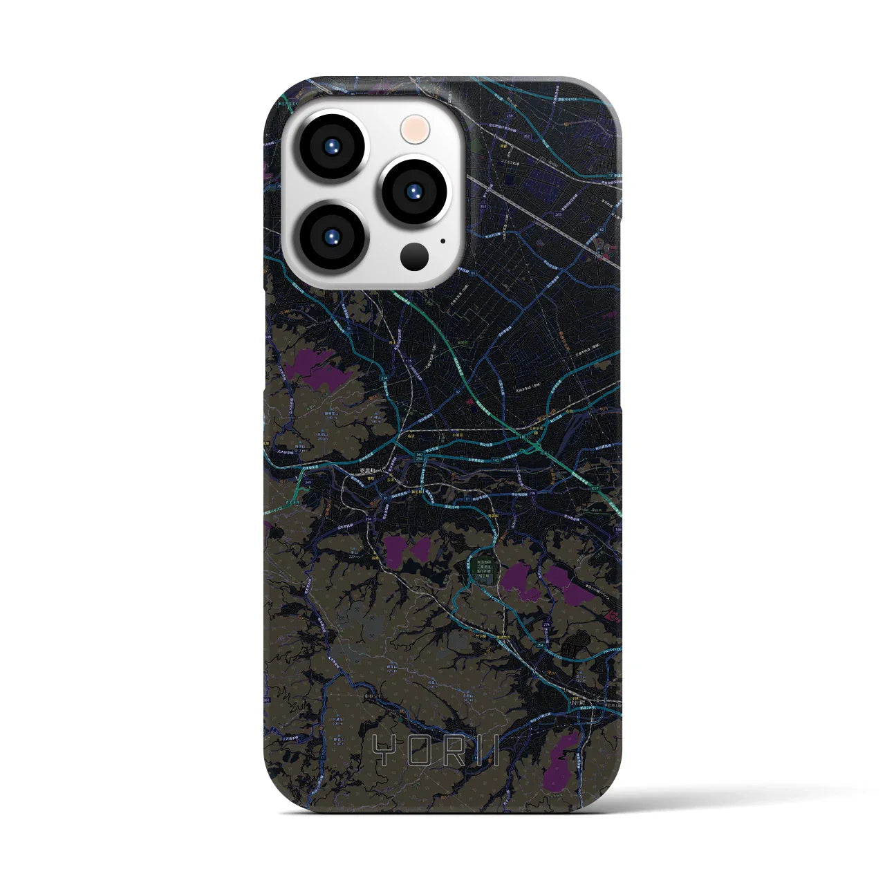 【寄居(埼玉県)】地図柄iPhoneケース(バックカバータイプ)