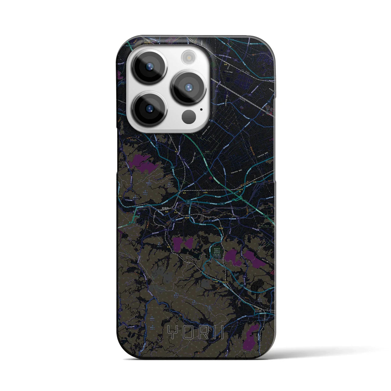 【寄居(埼玉県)】地図柄iPhoneケース(バックカバータイプ)