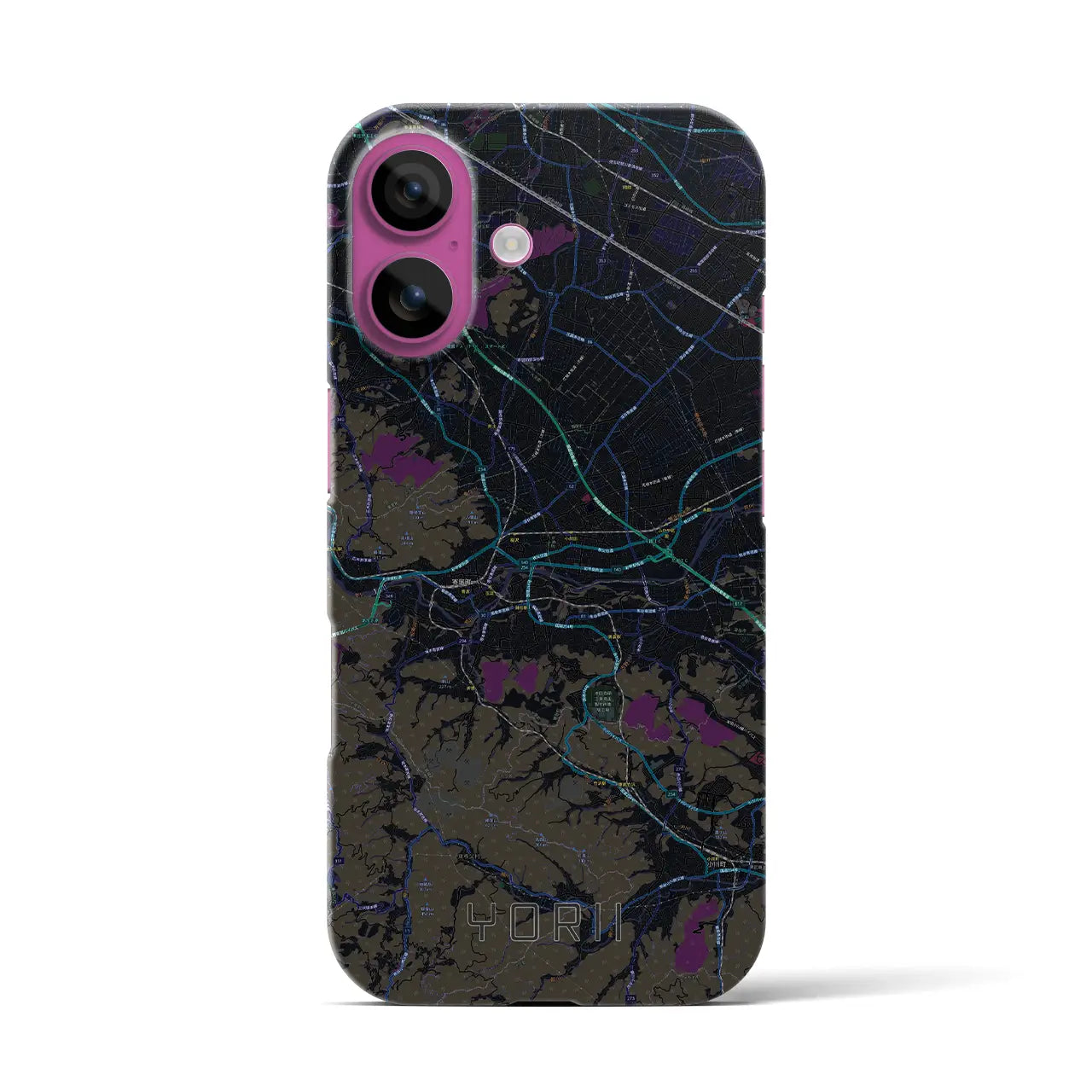 【寄居(埼玉県)】地図柄iPhoneケース(バックカバータイプ)