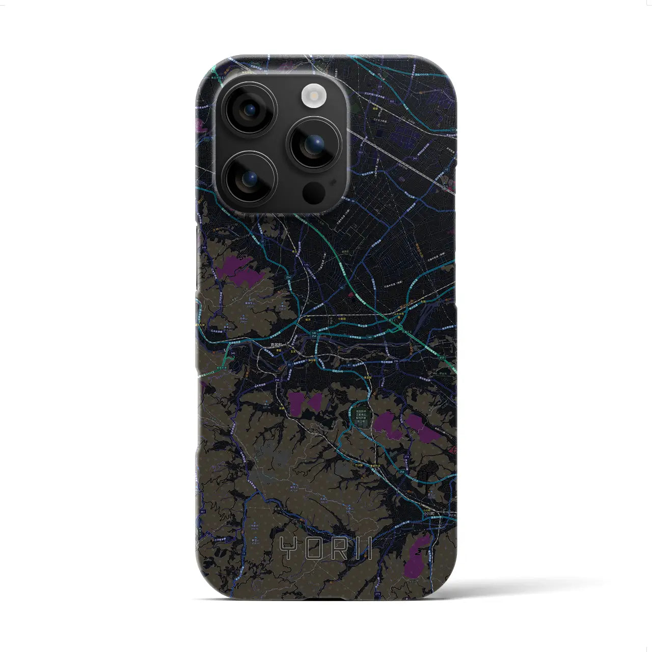 【寄居(埼玉県)】地図柄iPhoneケース(バックカバータイプ)