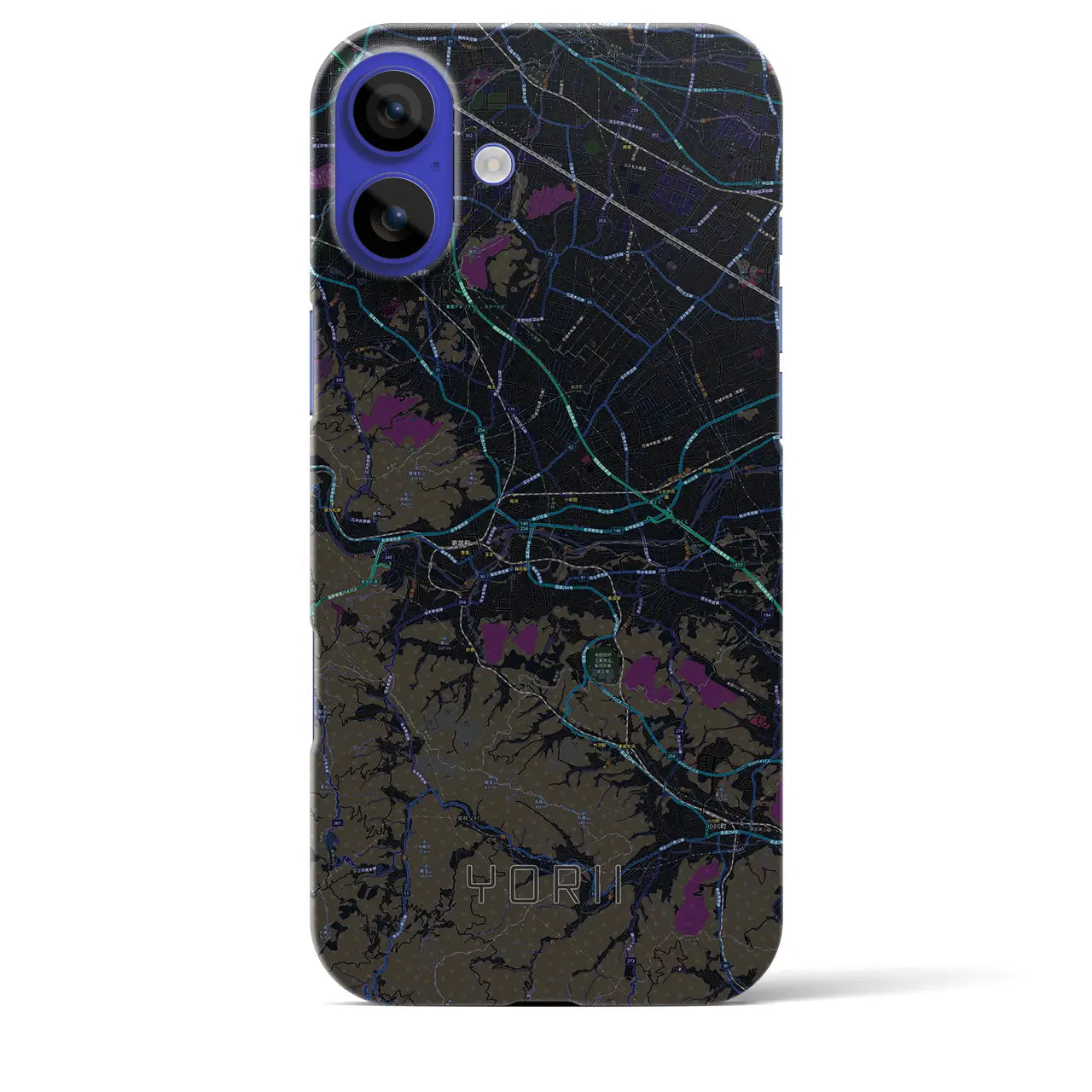 【寄居(埼玉県)】地図柄iPhoneケース(バックカバータイプ)