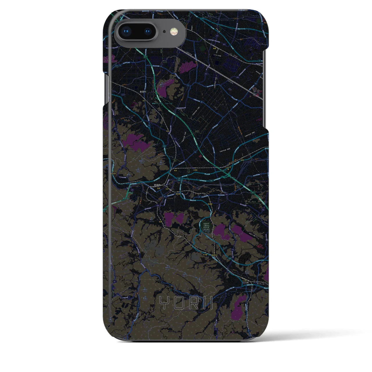 【寄居(埼玉県)】地図柄iPhoneケース(バックカバータイプ)