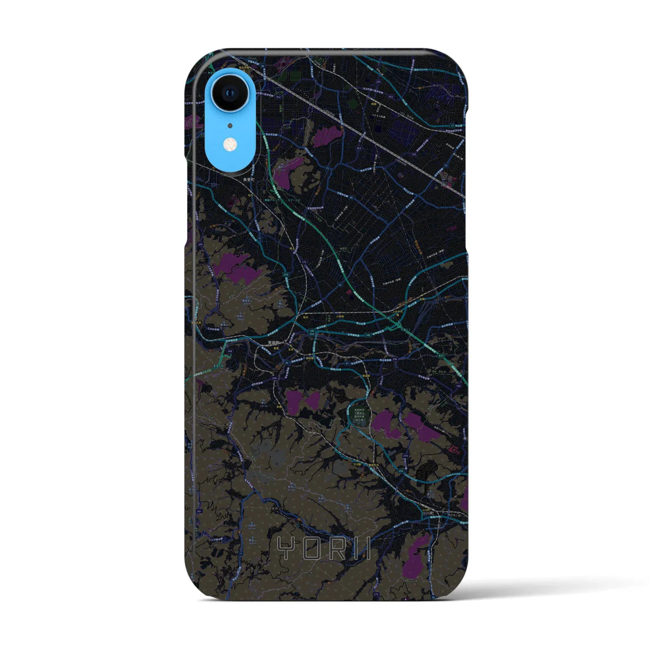 【寄居(埼玉県)】地図柄iPhoneケース(バックカバータイプ)