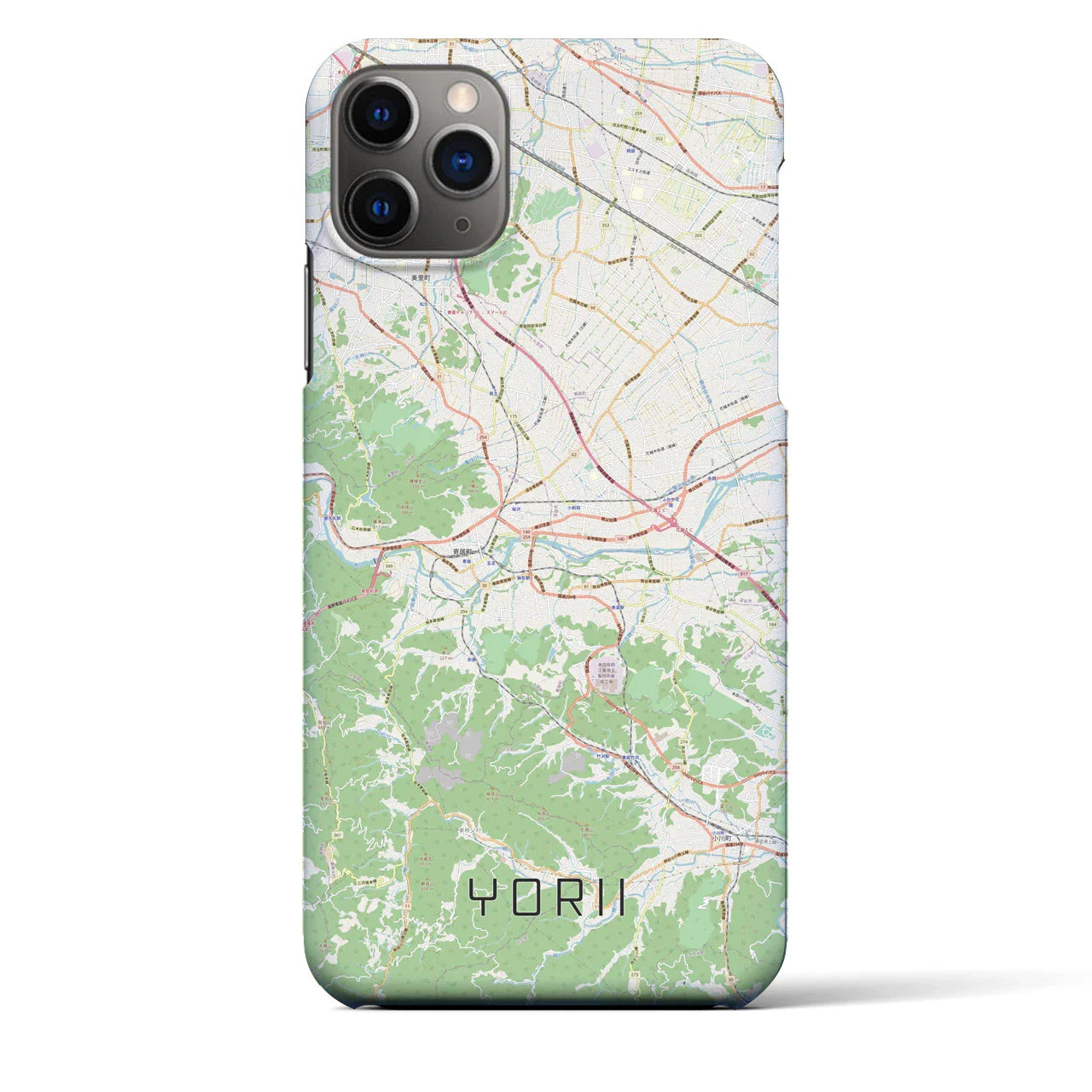 【寄居(埼玉県)】地図柄iPhoneケース(バックカバータイプ)