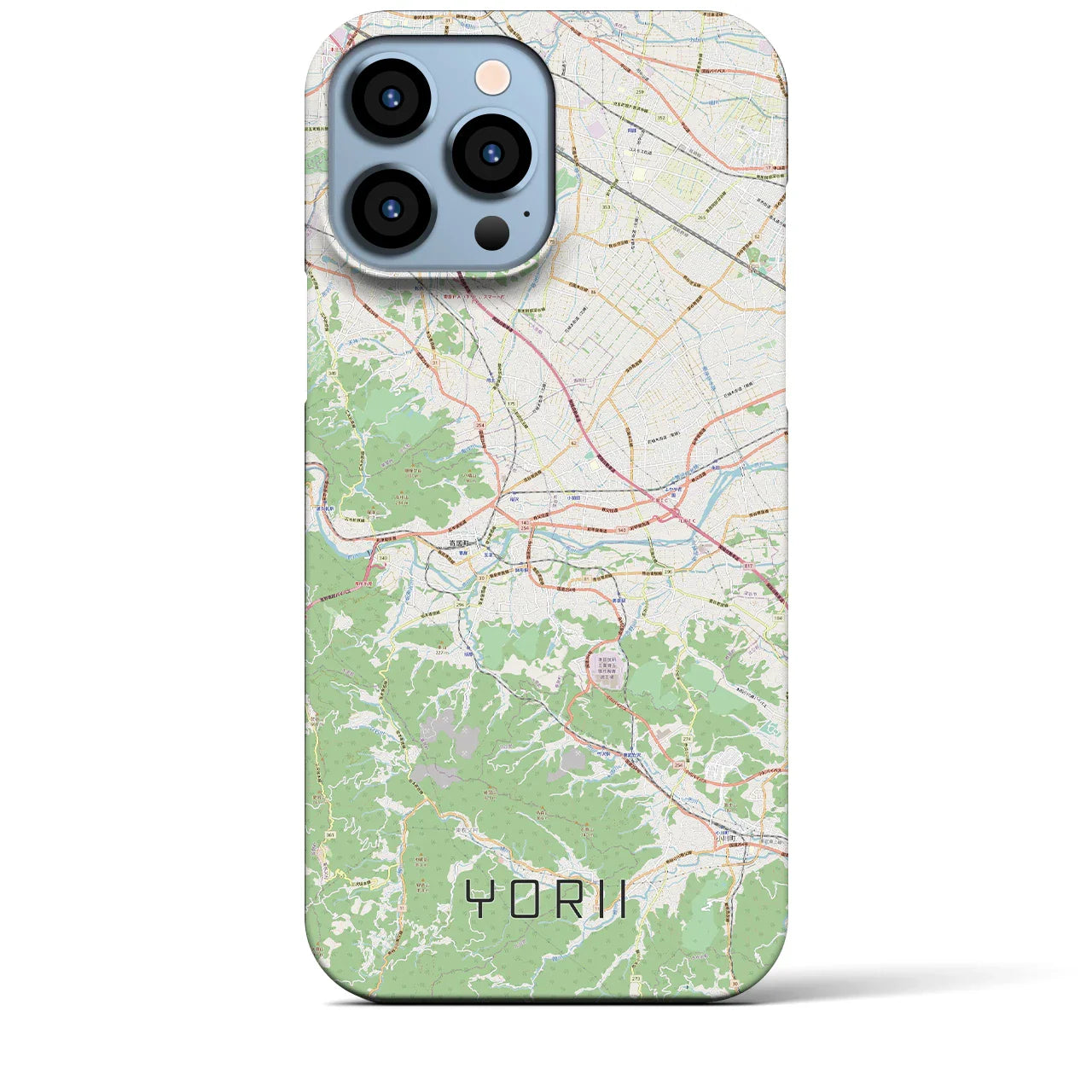 【寄居(埼玉県)】地図柄iPhoneケース(バックカバータイプ)