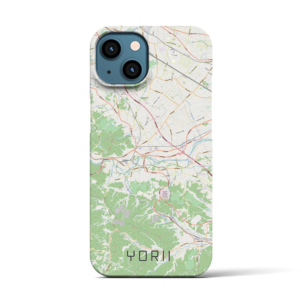 【寄居(埼玉県)】地図柄iPhoneケース(バックカバータイプ)