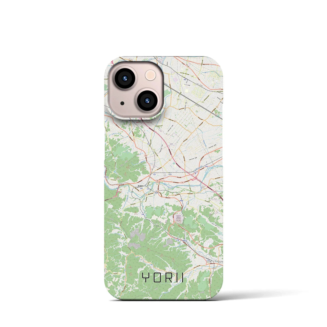 【寄居(埼玉県)】地図柄iPhoneケース(バックカバータイプ)