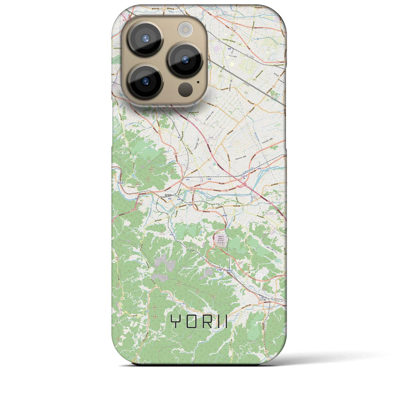 【寄居(埼玉県)】地図柄iPhoneケース(バックカバータイプ)